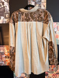 Scottish grey button up xl