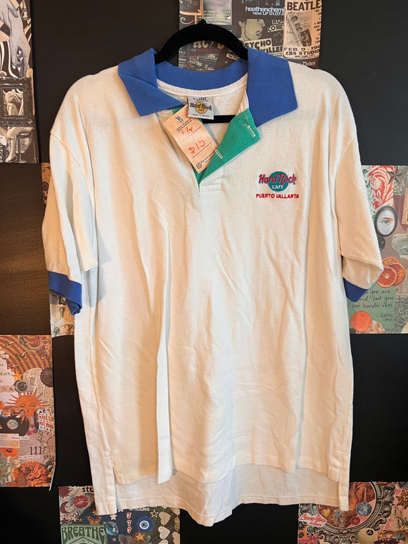 Hard rock vtg polo lg