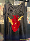 Like a dagger to the heart slip dress med