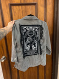 The moon small vtg button up