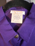 VTG purple button up miss matched buttons small