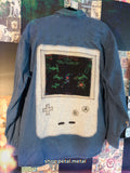 Space wars gameboy button up XL