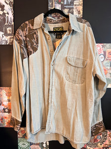 Scottish grey button up xl
