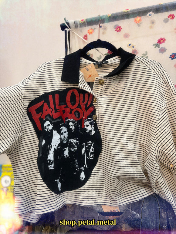 Fall out boy crop top lg